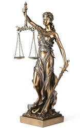 Retfærdighedens gudinde figurer og boligindretninger